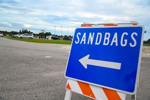 Image of Sandbag sign