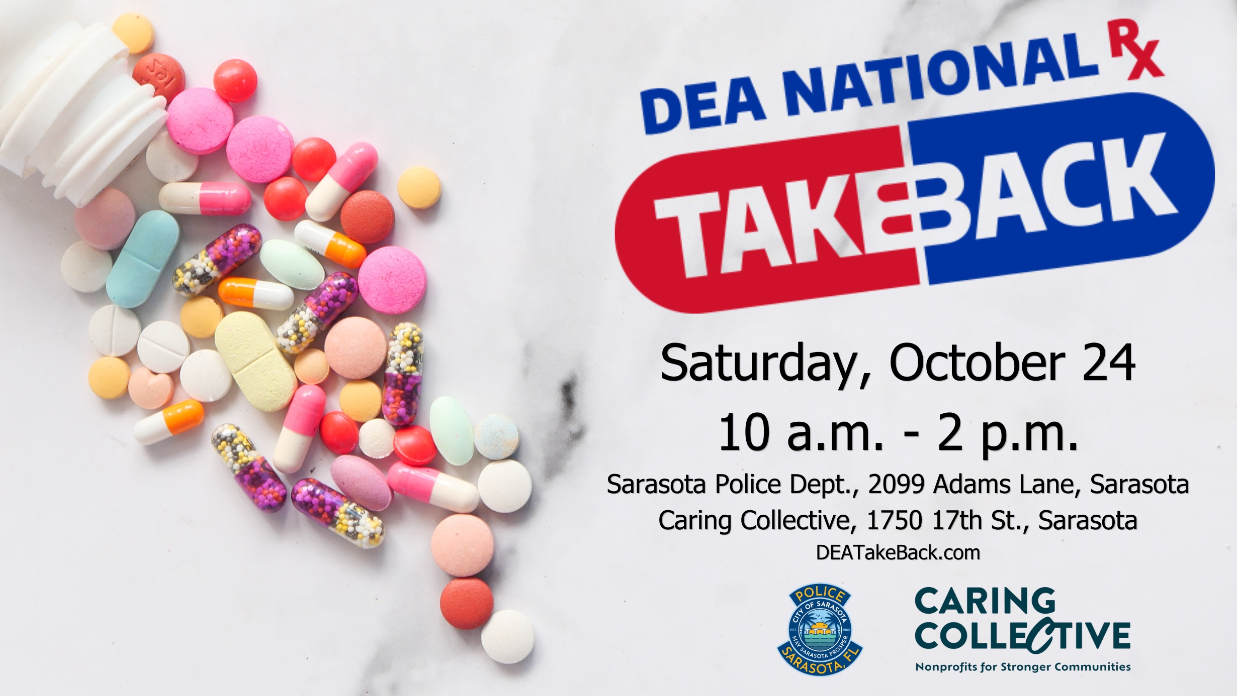 DEA Drug Take Back October 2026 graphic