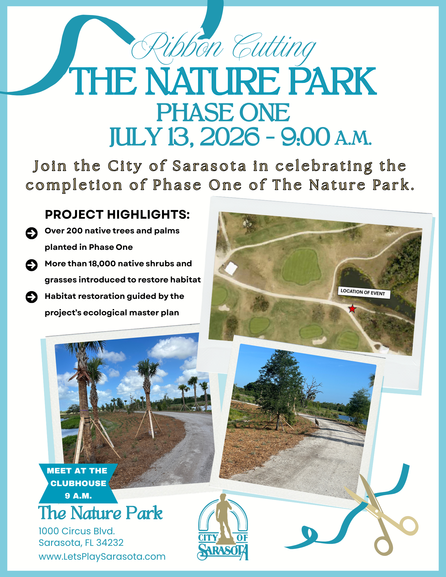 the Nature Park ribbon cutting