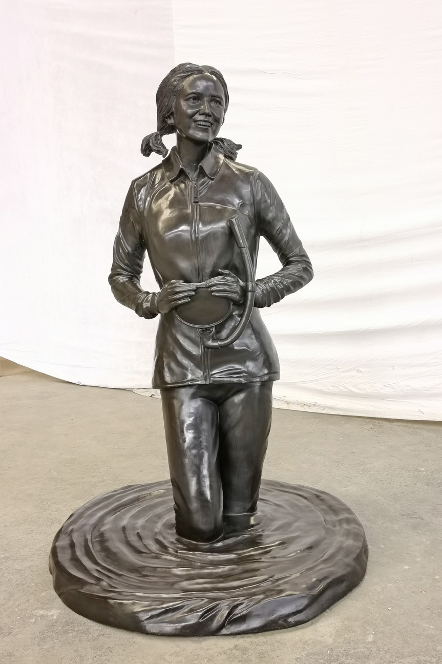 Eugenie Clark bronze - finished.jpg
