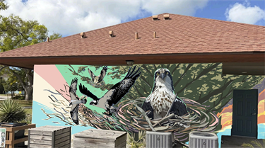 Above the Nest mural concept design