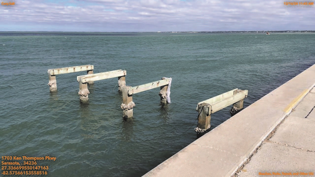 Remains of the Fishing Pier at Ken Thompson Park