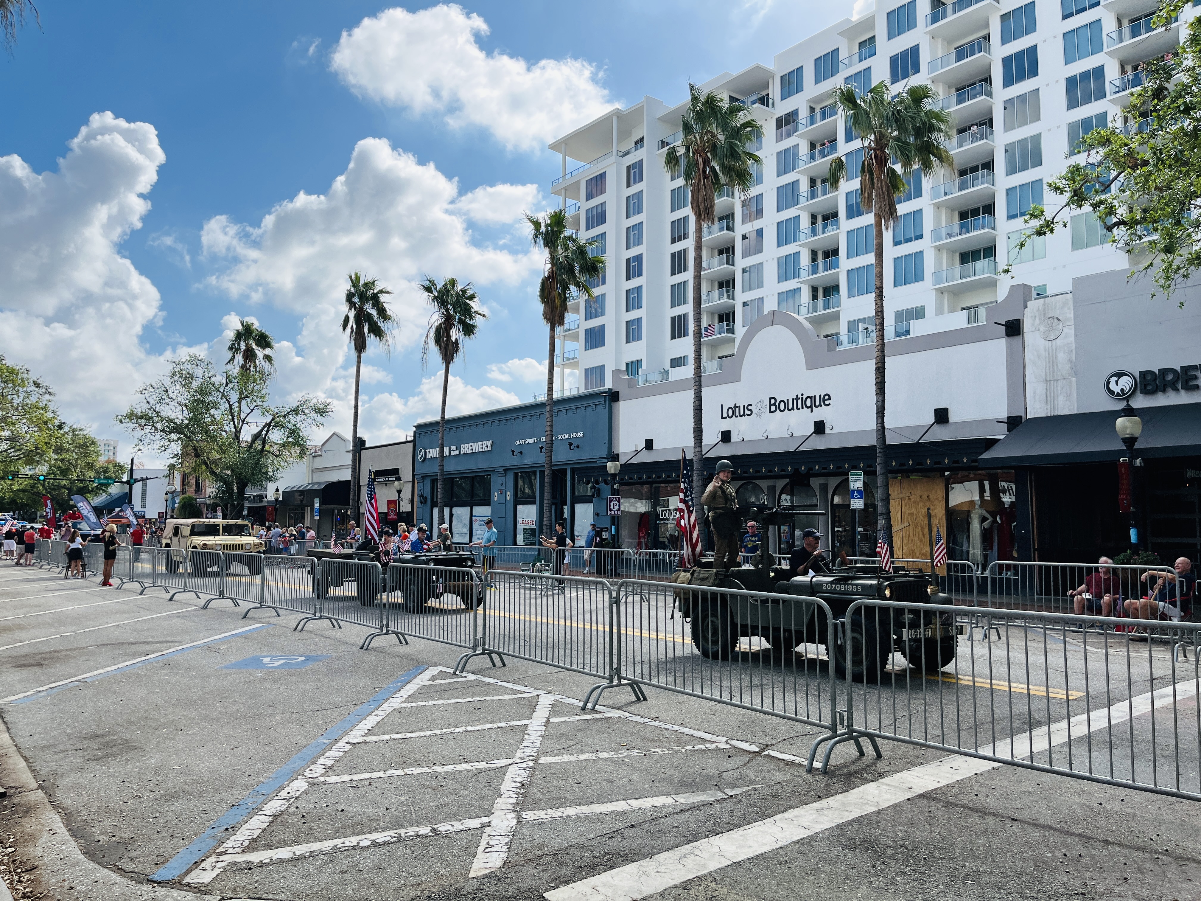Vintage Military Vehicles during a previous City of Sarasota sponsored parade.