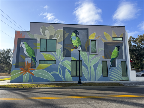 Niche Art by Truman Adams completed wall