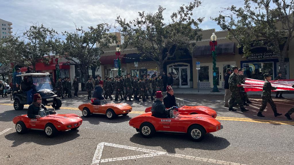 Red Karts during a previous City of Sarasota sponsored parade.