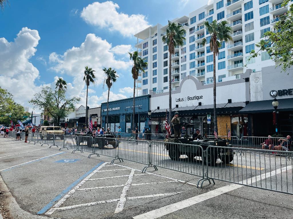 Vintage Military Vehicles during a previous City of Sarasota sponsored parade.